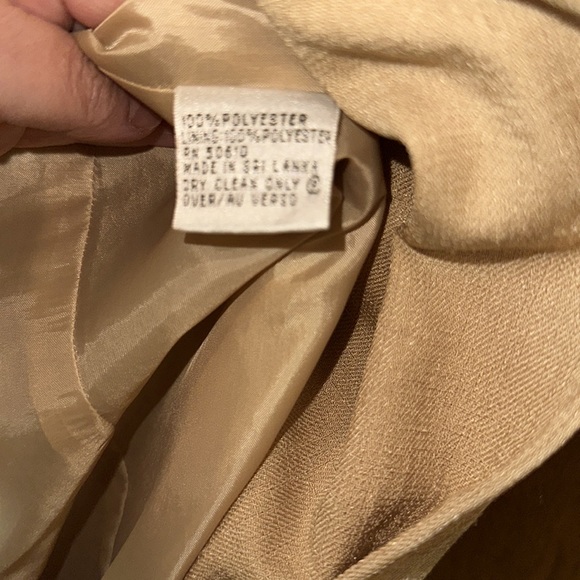 Vintage Kasper Dress with zip front and inside buttons 4 - Picture 5 of 7